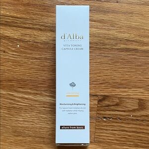 D’Alba Vita Toning Capsule Cream moisturizing brightening NEW Korean beauty